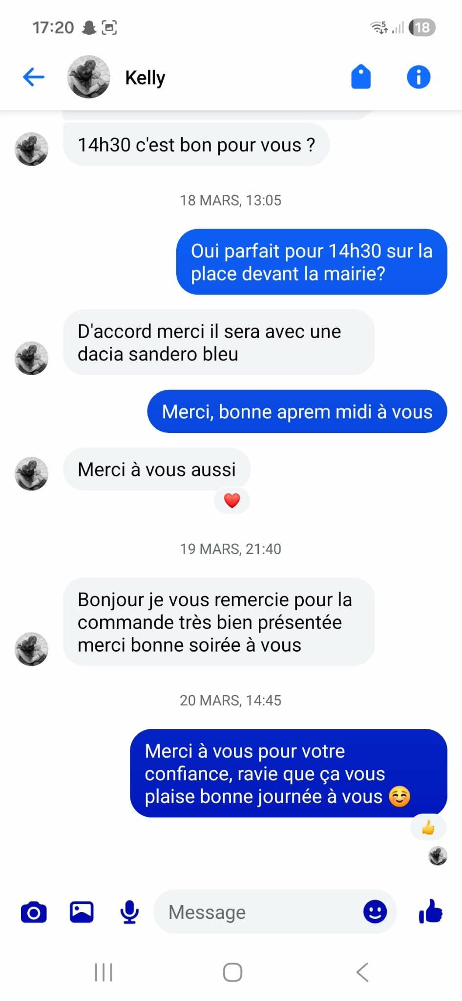 Parfaite Attention - WhatsApp